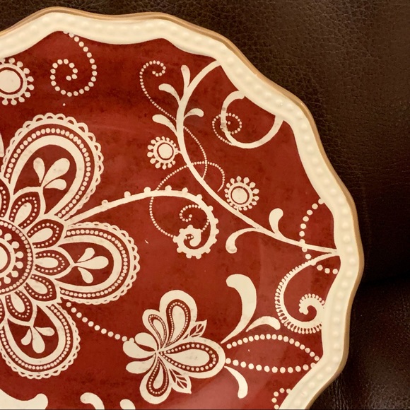 Pier 1 Imports Maribeth 9” Scalloped Salad Plate - Picture 3 of 6